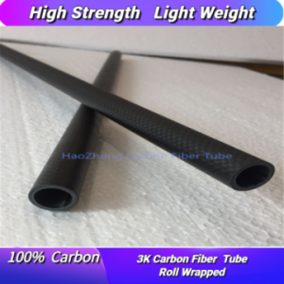 100% 3K Roll Wrapped Carbon Fiber Tube OD5 6 7 8 9 10mm L1000mm Poles